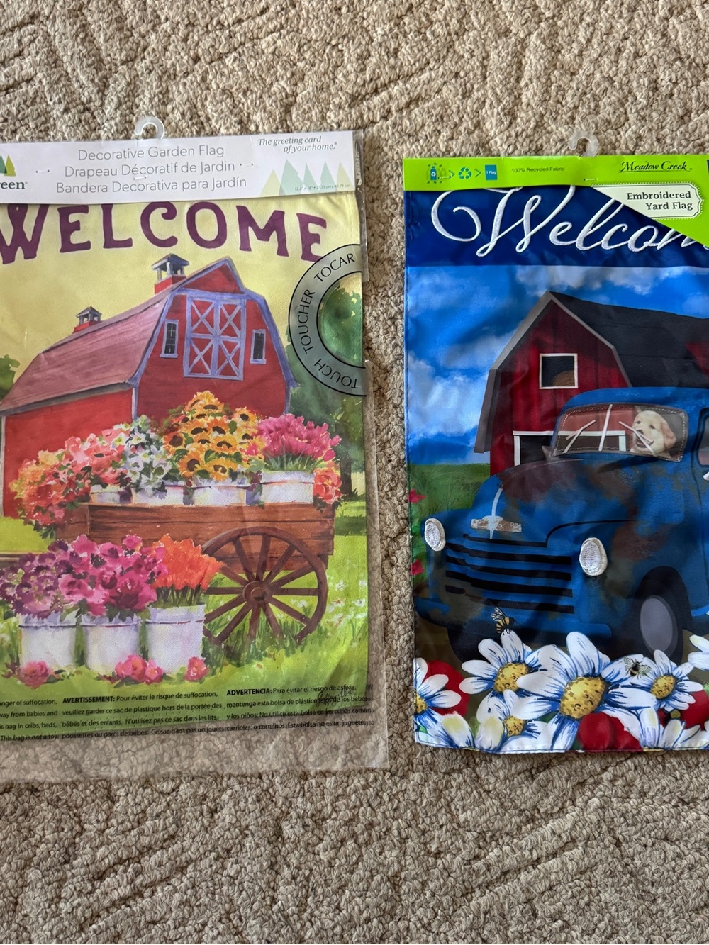 Welcome Garden Flags - New